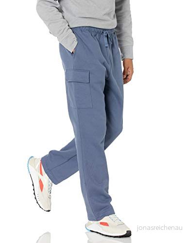 Amazon Essentials herrfleece, sweatpants i fleece, indigo, medium 195111268460