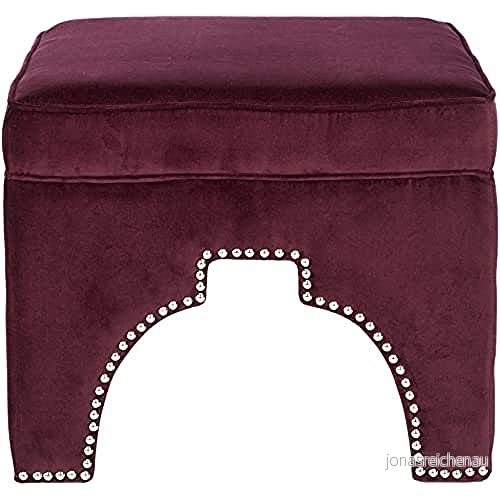 Safavieh Ellie ottoman 54x54x45.46 cm Bordeaux 683726724391