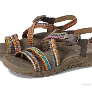 Skechers Reggae Sew Me Boho sandaler för kvinnor, Taupe multi, 41 EU 193113618108 Skechers Reggae Sew Me Boho sandaler för kvinnor, Taupe multi, 41 EU 193113618108