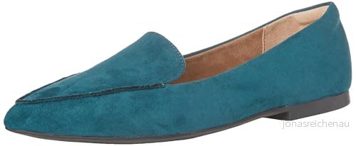 Amazon Essentials Loafer för kvinnor, platt, mörk turkos mikrosuede, 39.5 EU 196433955243