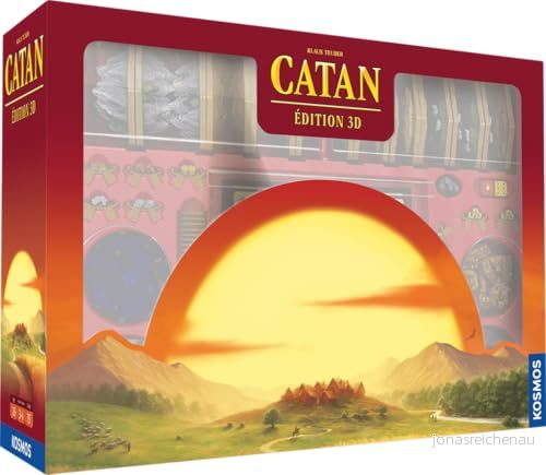 Kosmos Asmodee Catan: 3D Deluxe Edition brädspel Strategispel Utvecklingsspel från 10 år 3 till 4 spelare svensk version 3558380089728