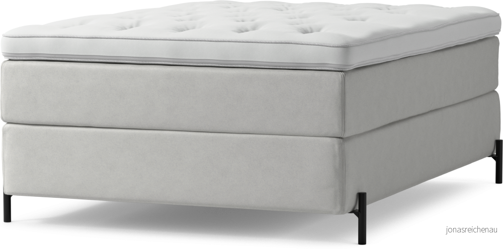 Delux Dream Kontinentalsäng, enkelsäng 140 cm med bäddmadrass och sängben b2nXc