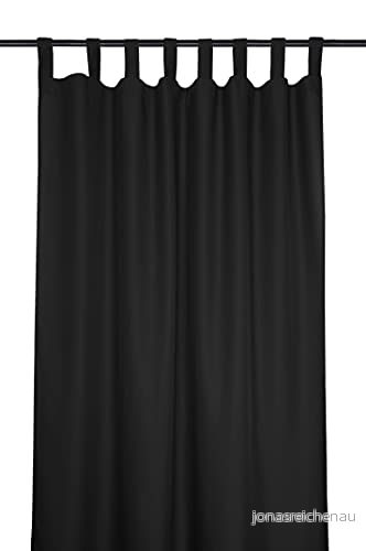 LOVELY CASA gardin Nelson modell svart 135 x 260 cm 100% polyester 3665269055177