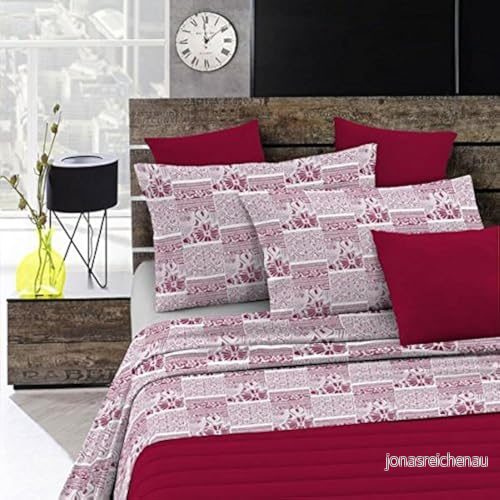 MB HOME ITALY Full säng Sweet Moments, Grafisk Rosa, 1 Och Halv 8058575019851