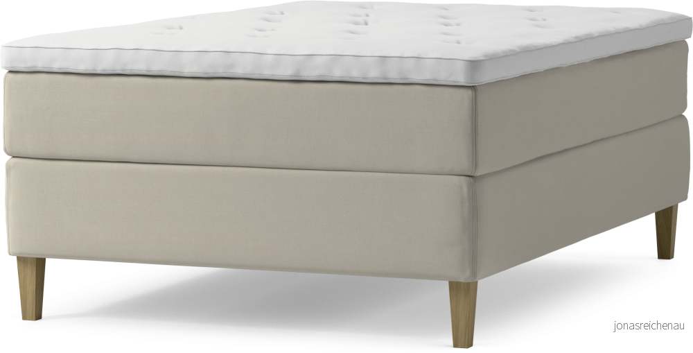 Delux Dream Kontinentalsäng, enkelsäng 140 cm med bäddmadrass och sängben DVQgv