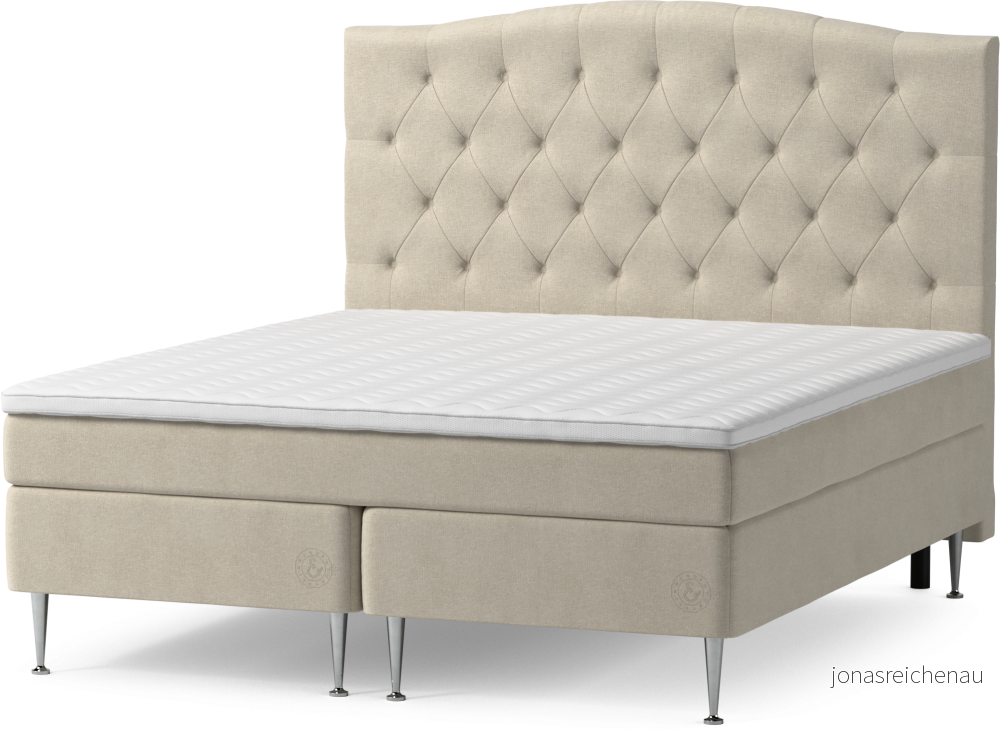 Asperö Comfort Kontinentalsäng, dubbelsäng med bäddmadrass Comfort och sängben zWpsW