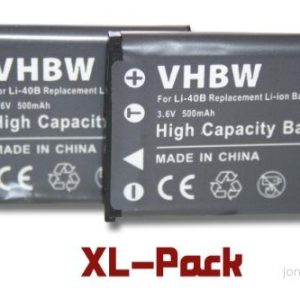 2 X vhbw batteriuppsättning 500 mAh kompatibel med Rollei 8sports, XS 8, 10, Flexline 100 in touch, 140, 200, 202, 250, Compactline 102, 103 4250667377212 2 X vhbw batteriuppsättning 500 mAh kompatibel med Rollei 8sports, XS 8, 10, Flexline 100 in touch, 140, 200, 202, 250, Compactline 102, 103 4250667377212