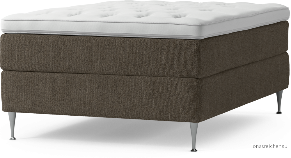 Delux Dream Kontinentalsäng, enkelsäng 140 cm med bäddmadrass och sängben x0ttk