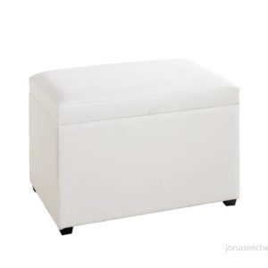 HAKU Möbel Bröstkorg vit, Imiterat läder, MDF Storlek: B 58 cm x H 42 D 39 cm, Stil: Modern 4001070523242 HAKU Möbel Bröstkorg vit, Imiterat läder, MDF Storlek: B 58 cm x H 42 D 39 cm, Stil: Modern 4001070523242