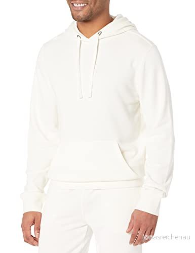 Amazon Essentials lättviktig långärmad fransk frottétröja för män (finns i stora och långa), äggskalsvit, XX Large 196433875503
