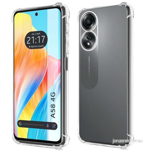 Tumundosmartphone Transparent stötsäkert silikonfodral för OPPO A58 4G 8447079090129