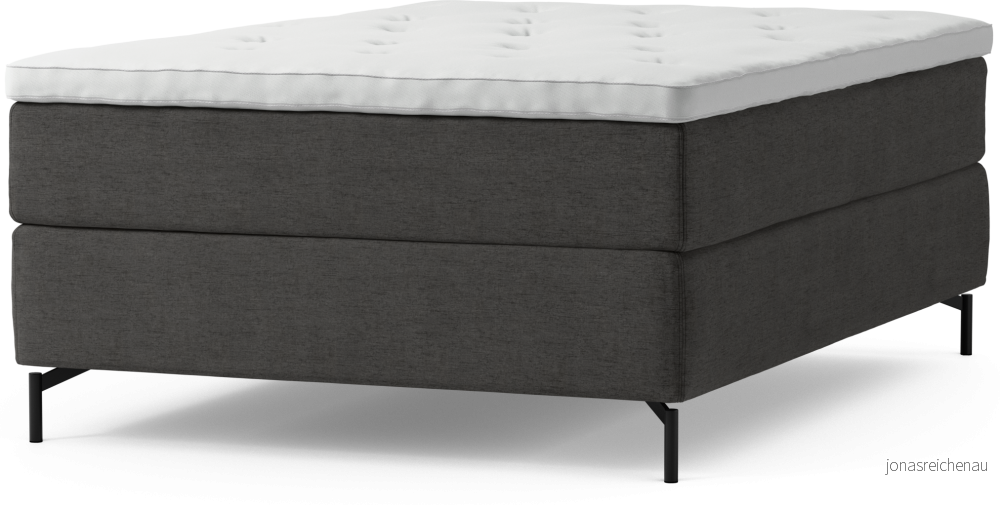 Delux Dream Kontinentalsäng, enkelsäng 140 cm med bäddmadrass och sängben OLyKO