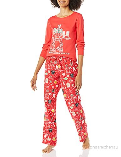 Amazon Essentials dam flannel pyjamas sovande set, Star Wars helgdagar, M 195111580012
