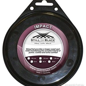Still in Black Impact Garniture tennissträngar tennis, 1,30 mm x 12 m 3760246200561 Still in Black Impact Garniture tennissträngar tennis, 1,30 mm x 12 m 3760246200561