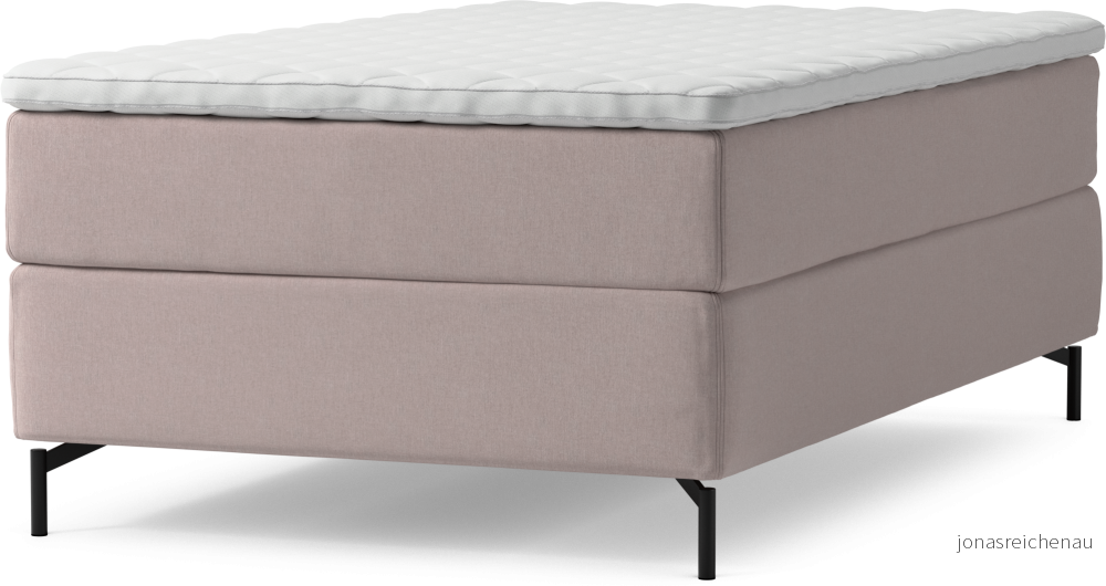 Delux Dream Kontinentalsäng, enkelsäng 120 cm med bäddmadrass och sängben YOAzS