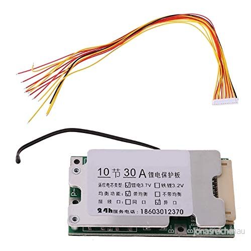 10S 36V 30A Li ion litium 18650 batteri BMS PCB strömskydd med balans 7427070782392