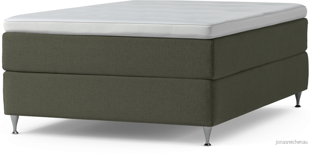 Delux Dream Kontinentalsäng, enkelsäng 140 cm med bäddmadrass och sängben Jnmtm