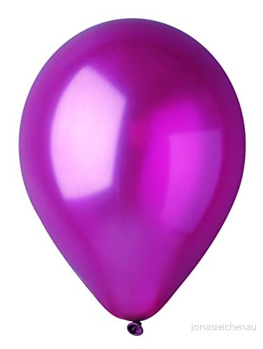 Förpackning med 100 ballonger Pearly in Natural Latex Premium Quality G120 (Ø 33 cm/13 tum), röd vinröd pärla 8026196345307