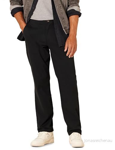 Amazon Essentials herr Classic Fit casual stretch chinos byxa, svart, 36 B x 31 L 191770591406