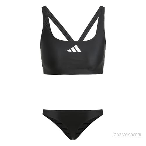Adidas Performance 3STRIPES V-Back Bikini, Black/White, Storlek 26 4067901697070