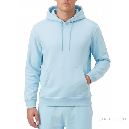 Ript Essentials by Performance RCSWT763 męska bluza z kapturem miękka w dotyku kapturem, akwamaryn, mała 5050217329536
