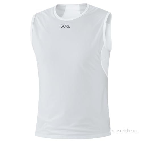 GORE WEAR M WINDSTOPPER Base Layer ärmlös tröja, herr, Ljusgrå/Vit, M, 100025 4017912002646