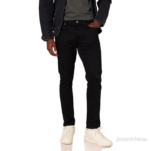 Amazon Essentials Herr Skinny Fit Stretch Jean, Svart, 36 W x 28 L 191770620175