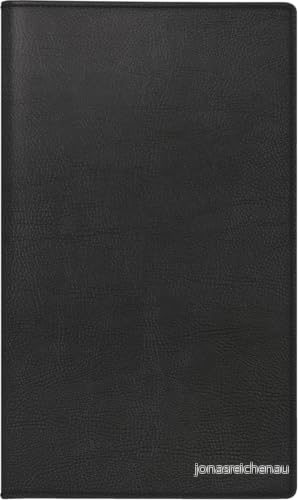rido/idé fickkalender modell Miniplanerare d 15 (2025), 2 sidor = 1 månad, A6, konstläderomslag Prestige, svart 4003273786370