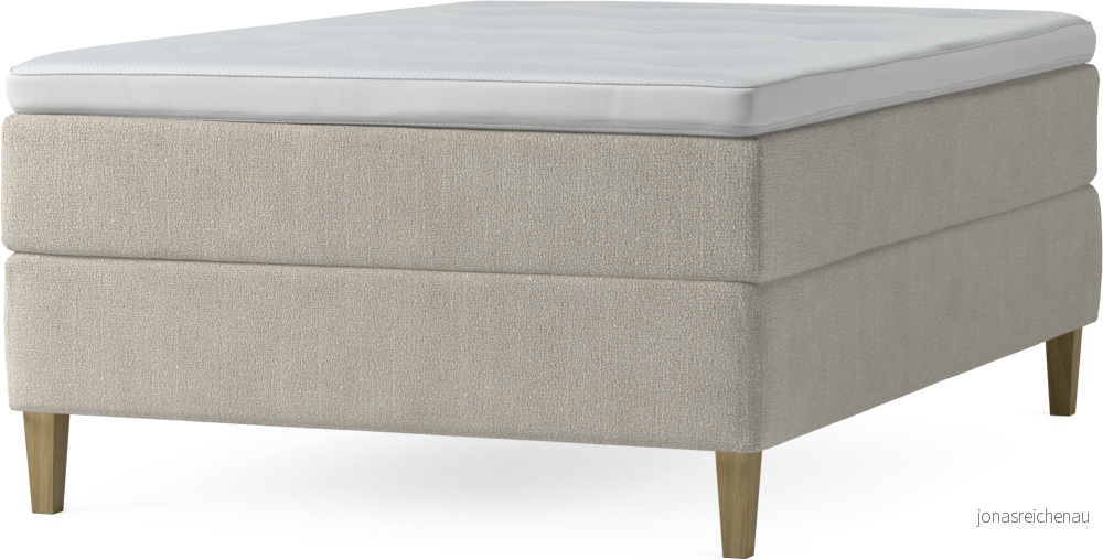 Delux Dream Kontinentalsäng, enkelsäng 140 cm med bäddmadrass och sängben O3JZ7