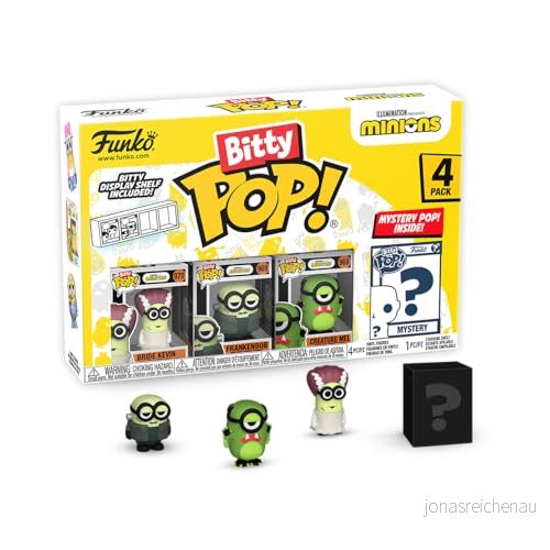 Funko Bitty POP! Minionsoch en överraskning mysterium minifigur 0,9 tum (2,2 cm) Despicable Me: Minions samlarobjekt stapelbar displayhylla ingår presentidé festväskor strumpa 889698730365