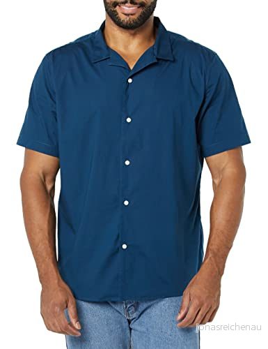 Amazon Essentials herrars standard fit semesterskjorta, marinblå, X Small 196433223199