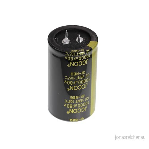 2 st 80V 10000uF 35x60 35x60mm Elektrolytisk kondensator med snäppstift löd terminal 703764047730