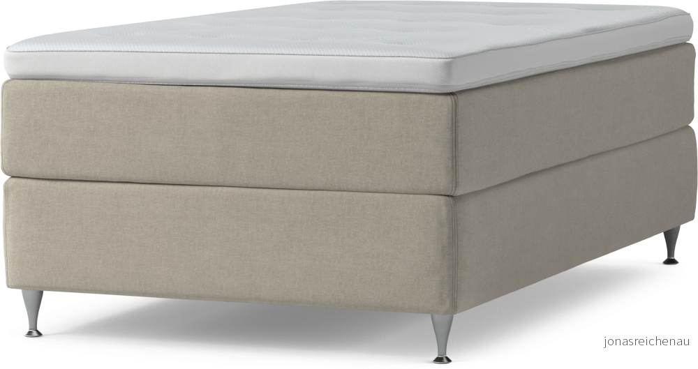 Delux Dream Kontinentalsäng, enkelsäng 120 cm med bäddmadrass och sängben aggKG