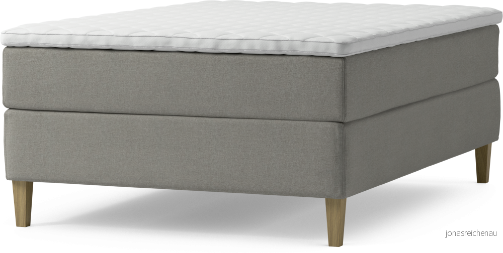 Delux Dream Kontinentalsäng, enkelsäng 140 cm med bäddmadrass och sängben voYhO