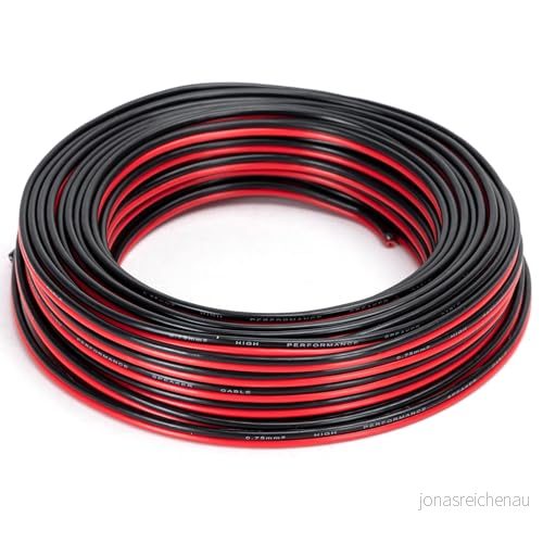 2G0.75MM2 20 M ljudkabel i svart och vitt, anslutningar professionella hemmiljöer. Flexibel hållbar, perfekt för dina ljudprojekt. 8447343223468