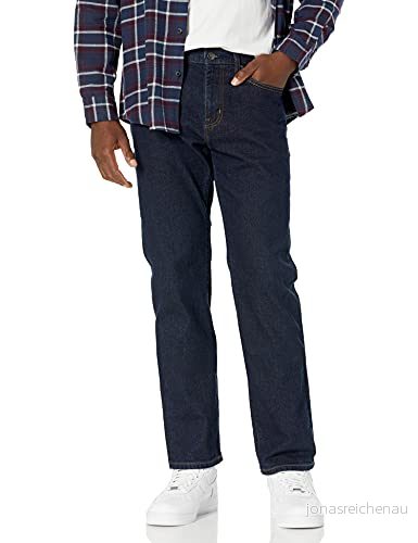 Amazon Essentials mäns jeans med rak passform, sköljd, 40 W x 28 L 191770614532