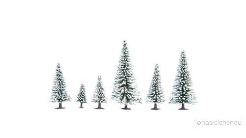 NOCH snöanna 10 stycken 514 cm vita modellträd modellbygge tillbehör 4007246269280