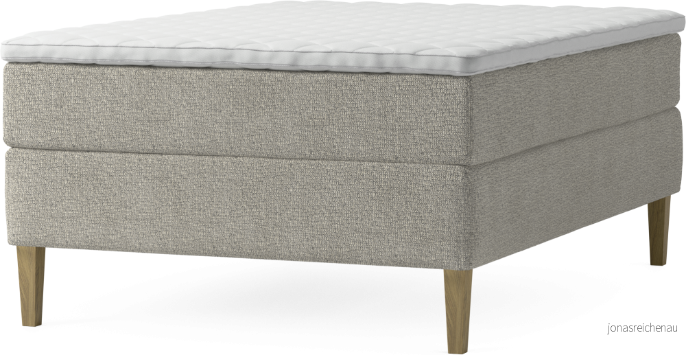 Delux Dream Kontinentalsäng, enkelsäng 140 cm med bäddmadrass och sängben Nsq0d