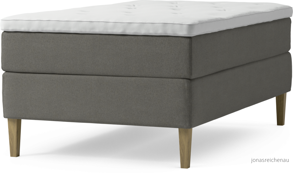Delux Dream Kontinentalsäng, enkelsäng 120 cm med bäddmadrass och sängben RbMwG
