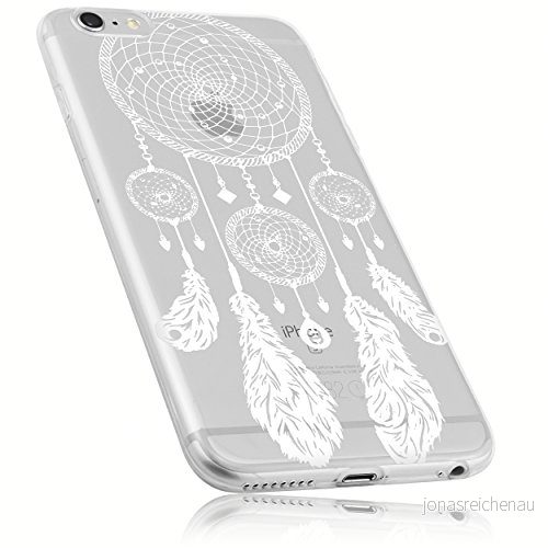 mumbi fodral kompatibelt med iPhone 6/6S mobiltelefon mobiltelefonfodral motiv drömfångare, transparent 4251077252564