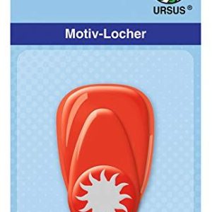 Ursus 19470005 motivhål med handtag, liten, sol, ca 16 mm, röd 4008525074922