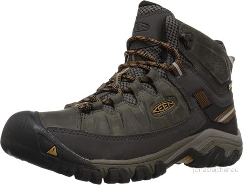KEEN Herr Targhee 3 medium vattentät, Svart oliv gyllene brun, 39.5 EU bred 191190081990