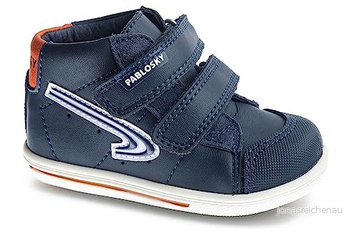 Pablosky Leader Tech blå unisex babyskor med snapback, Blå, 22 EU 8445543233065