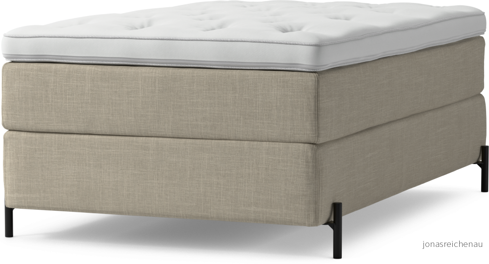 Delux Dream Kontinentalsäng, enkelsäng 120 cm med bäddmadrass och sängben VOz2g