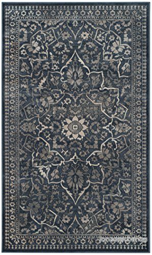Safavieh Traditionell inomhusvävd rektangulär matta, vintage kollektion, VTG175, i blå/ljusgrå, 99 x 170 cm för vardagsrum, sovrum eller valfritt inomhusutrymme 889048193338