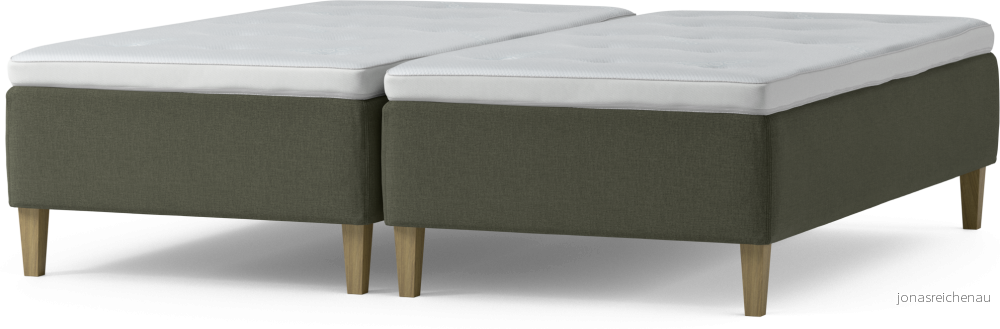Delux Dream Ramsäng, dubbelsäng med bäddmadrass och sängben rV7XG