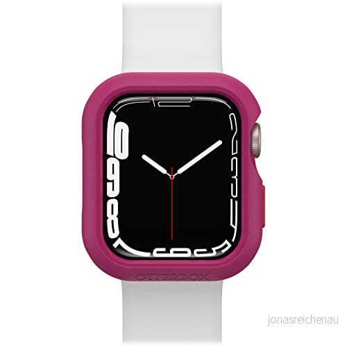 OtterBox All Day Watch Bumper för Apple Series 9/8/7 41mm, stöttåligt, fallskyddat, tunt fodral Watch, skyddar displayen och kanterna, Rosa/Röd 840262370769