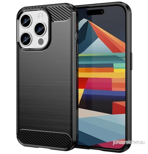 TPU gel svart koltyp fodral för iPhone 15 Pro (6.1) 8447079105212