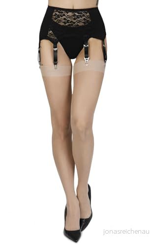 Annes styling kvinnors enkla tunna strumpbyxor för strumpebandstights strumpeband 20 DEN topp strumpor, Visone, XL XXL 5902067807415