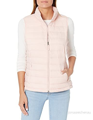 Amazon Essentials lättviktig vattentålig packbar pufferväst, ljusrosa, X Small 191770674789
